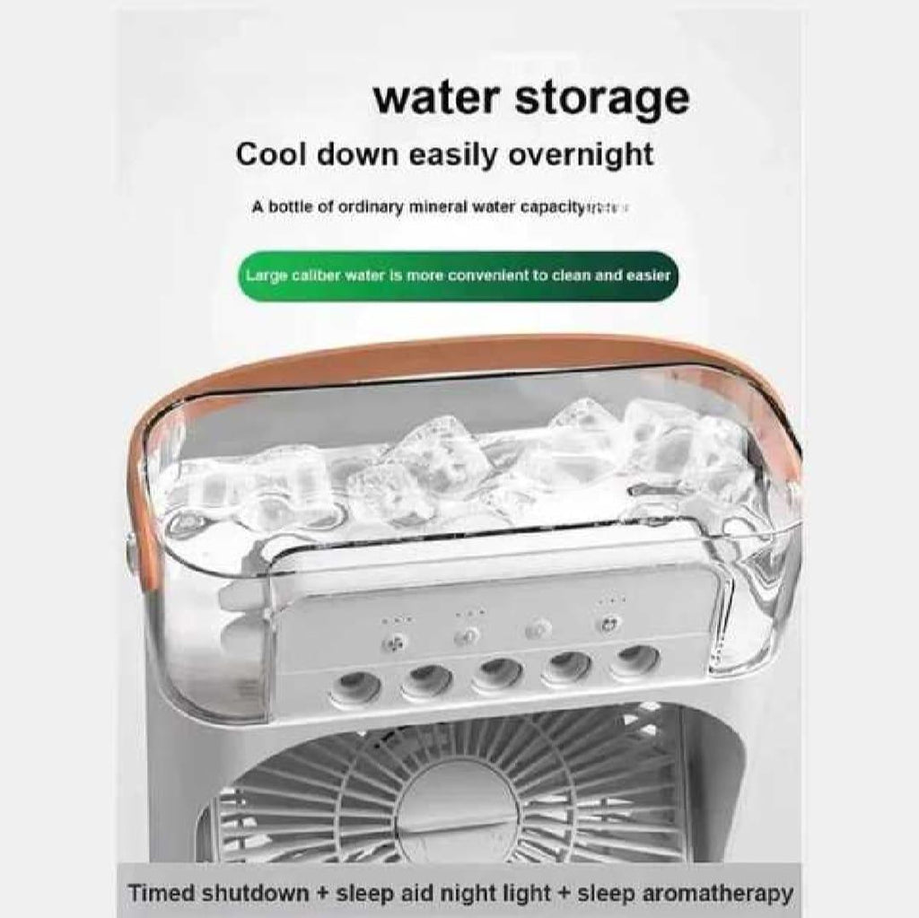 Mini Air Conditioner - 1 Pc Portable Fan with 3 Fan Speeds and 60° Adjustment