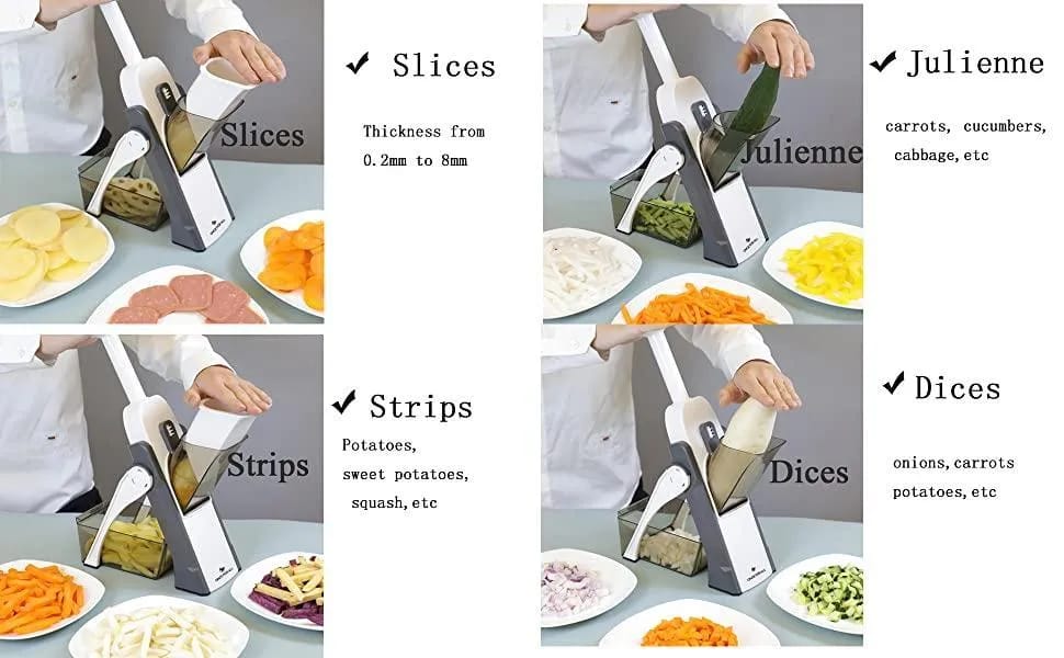 Mandoline Spring Slicer Vegetable and Fruits Cutter Meal